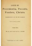 Dictaten dogmatiek. Locus de Providentia, Peccato, Foedere, Christo - pagina 1