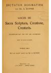 Dictaten dogmatiek. Locus de Sacra Scriptura, Creatione, Creaturis - pagina 1