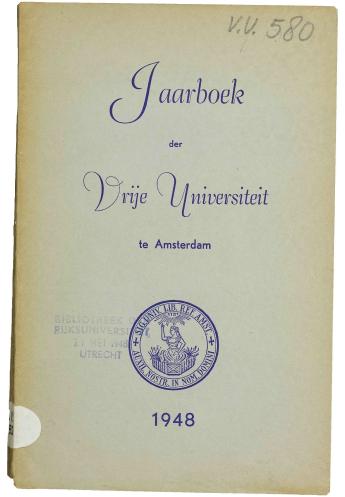 Jaarboek der Vrije Universiteit te Amsterdam 1948 - pagina 5