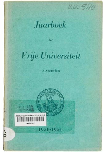 Jaarboek der Vrije Universiteit te Amsterdam 1950/1951 - pagina 2