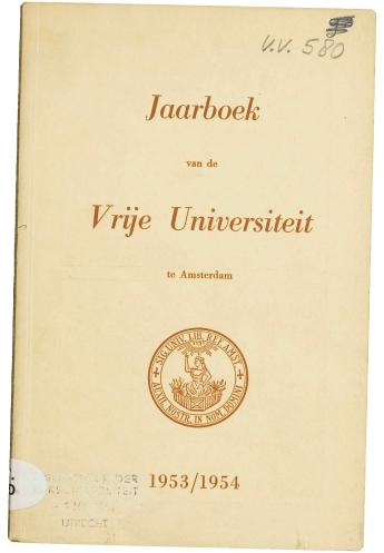 Jaarboek der Vrije Universiteit te Amsterdam 1953/1954 - pagina 1