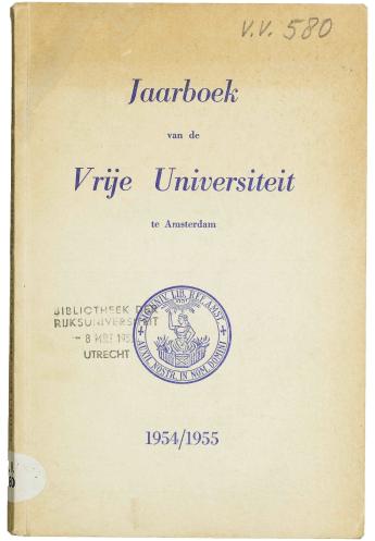 Jaarboek der Vrije Universiteit te Amsterdam 1954/1955 - pagina 4