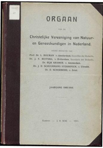 1909-1910 Orgaan van de Christelijke Vereeniging van Natuur- en Geneeskundigen in Nederland - pagina 42
