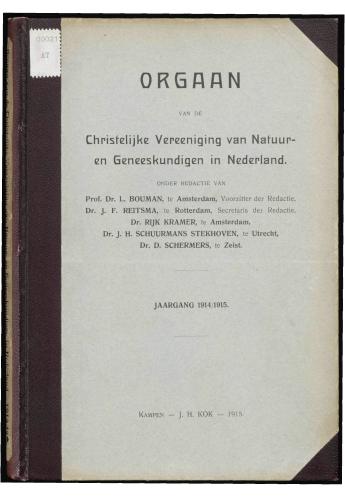1914-1915 Orgaan van de Christelijke Vereeniging van Natuur- en Geneeskundigen in Nederland - pagina 38