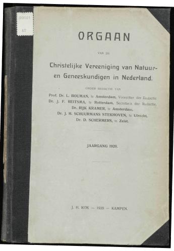 1920 Orgaan van de Christelijke Vereeniging van Natuur- en Geneeskundigen in Nederland - pagina 11