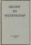 1952 Geloof en Wetenschap : Orgaan van de Christelijke vereeniging van natuur- en geneeskundigen in Nederland - pagina 1