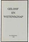 1961 Geloof en Wetenschap : Orgaan van de Christelijke vereeniging van natuur- en geneeskundigen in Nederland - pagina 1