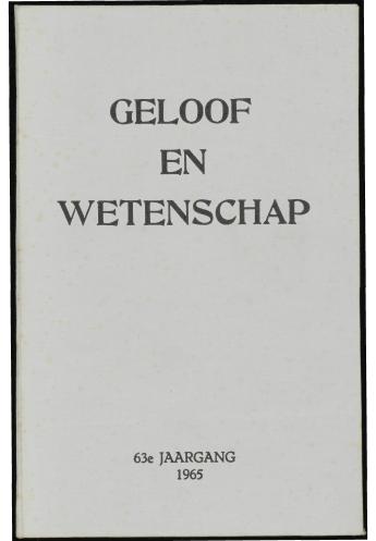 1965 Geloof en Wetenschap : Orgaan van de Christelijke vereeniging van natuur- en geneeskundigen in Nederland - pagina 18