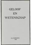 1965 Geloof en Wetenschap : Orgaan van de Christelijke vereeniging van natuur- en geneeskundigen in Nederland - pagina 1
