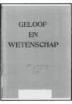 1970 Geloof en Wetenschap : Orgaan van de Christelijke vereeniging van natuur- en geneeskundigen in Nederland - pagina 1