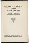Gedenkboek van de viering van het 50-jarig bestaan der Vrije Universiteit te Amsterdam op 20-22 oktober 1930 - pagina 7