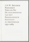 Pionieren toen en nu. De geschiedenis van het Paedologische Institutuut in Amsterdam 1931-1989. - pagina 5